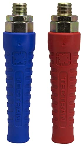 Tectran 3-in-1 Premium APL Airpower Line Set | Flexible Grips | Tractor-Trailer Hook-Up Line | 1/2" NPT Fittings |