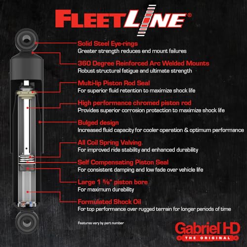 Gabriel　11、18、19、46、47 Amazon.com: Gabriel 83396 Fleetline Heavy Duty Front Shock