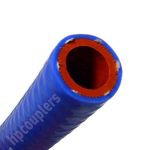 FlexFab - 5/8" ID x 50 ft 5526 Blue Silicone Heater Hose 16mm J20R3 Class A 350F Radiator Coolant .63" P/N 5526-062